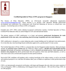 PressRelease-CSW Prog In Singapore